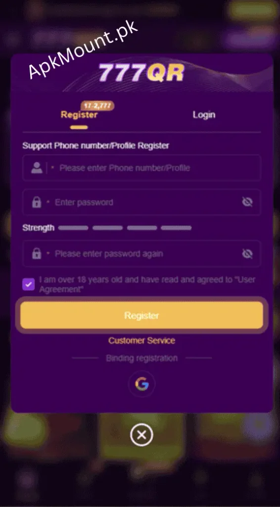 777QR Game Download APK